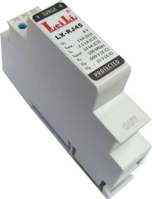 LX-RJ45模块式信号防雷器